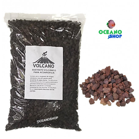 Sustrato volcanico 4L para acuario grava volcanica pecera