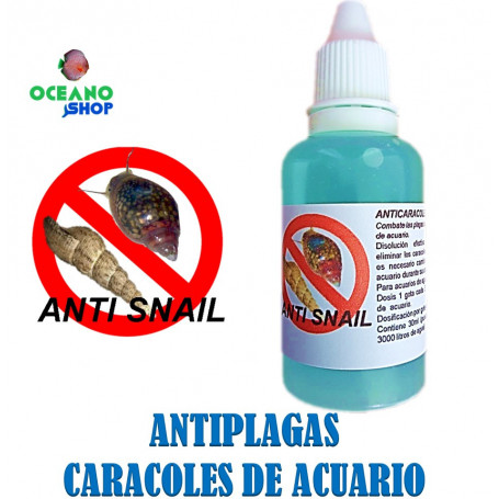 Anticaracoles antisnail 30 ml acuario eliminar plaga matar