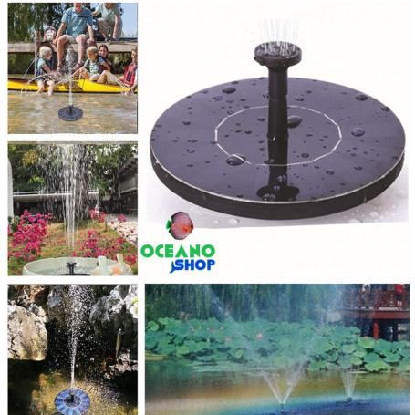 bomba solar sumergible estanque fuente panel