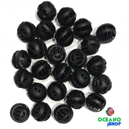 bio bolas material filtrante filtro bacterias nitrificantes acuario