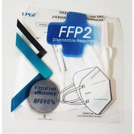 10 UDS MASCARILLAS FFP2 KN95 5 CAPAS