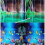 Fondo decorativo doble 100x70cm D711 ACUARIO PECERA