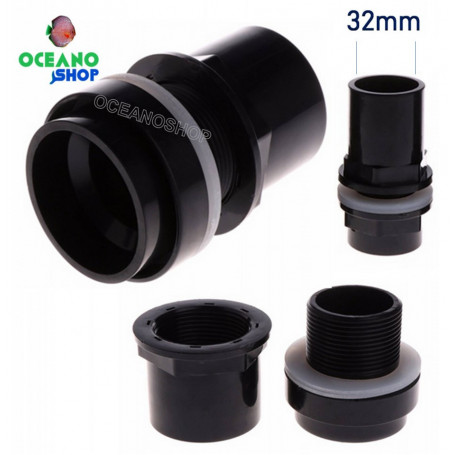 Pasamuros de acuario 32mm taladro rebosadero marino sump