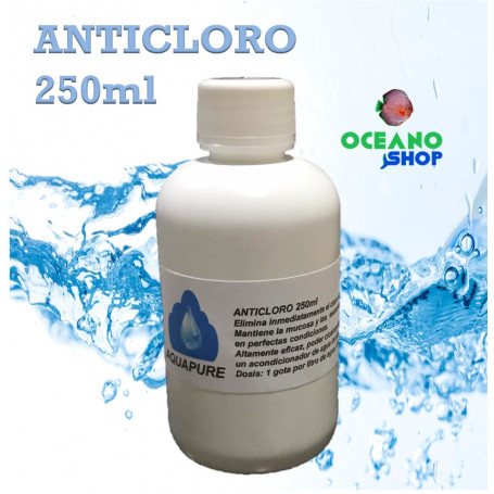 Anticloro 250ml aquapure cloro acuario oceanoshop barato