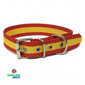 Collar de perro bandera España 55cm Collar de perro bandera España 55cm