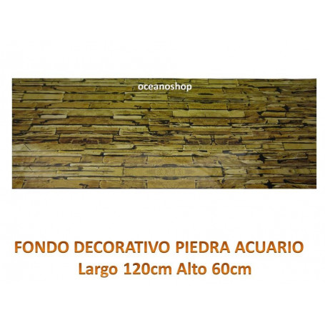 Fondo decorativo acuario 120x60cm