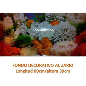 Fondo decorativo acuario 80x39cm Fondo decorativo acuario 80x39cm