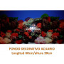 Fondo decorativo acuario 60x30cm