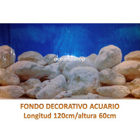 Fondo decorativo ciclidos africa 120x60cm Fondo decorativo ciclidos africa 120x60cm