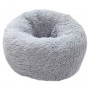 Cama donut gris perro gato con pelo