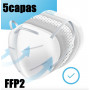 10 UDS MASCARILLAS FFP2 KN95 5 CAPAS