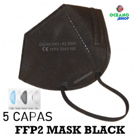 10 UDS MASCARILLAS NEGRA FFP2 5 CAPAS 10 UDS MASCARILLAS FFP2 KN95 5 CAPAS