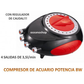 Compresor de aire 4 salidas XILONG COMPRESOR AIRE ACUARIO XL-008C