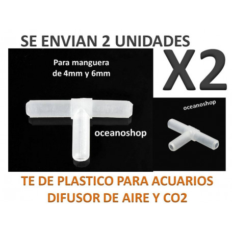Pack X2 TE de plastico para manguera de Aire