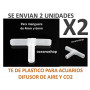 Pack X2 TE de plastico para manguera de Aire