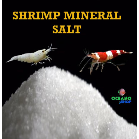 750gr Mineral sales de gambas para gambario. Crystal, neocaridina caridina