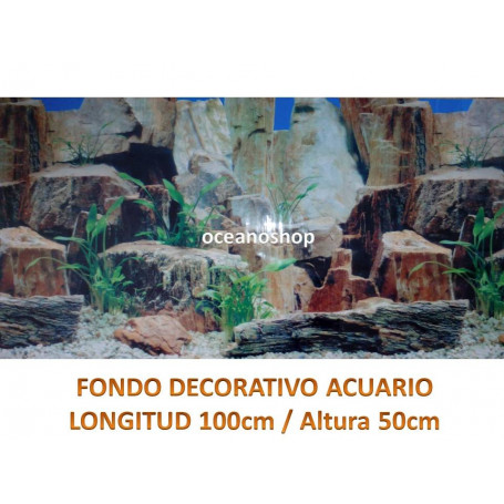 Fondo decorativo 100x50cm paredes de piedra