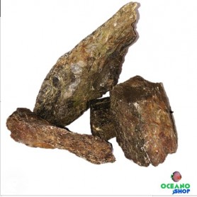 Piedra de pizarra 1 kg Piedra de pizarra acuario pecera roca slate stone aquarium