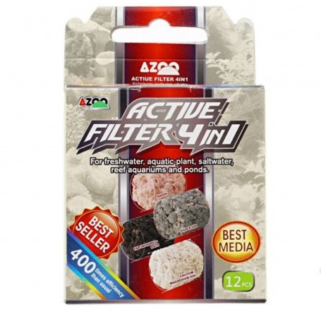AZOO 4 EN 1 ACTIVE FILTER - 12PCS AZOO