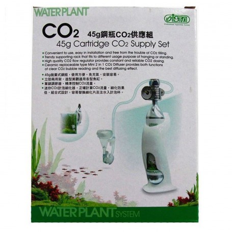 Botella de CO2 2L recargable para acuarios plantados