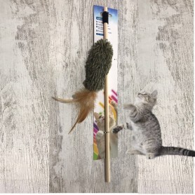 Caña pluma juguete 40cm