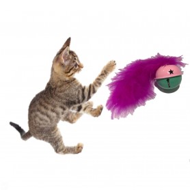 Juguete sonajero con pluma