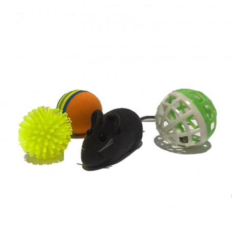 Juguete set 4 piezas gato