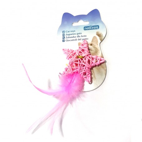 Juguete estrella con cascabel gatos