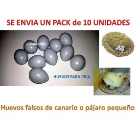 10uds huevo canario falsos 10uds huevo canario falsos
