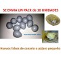 10uds huevo canario falsos