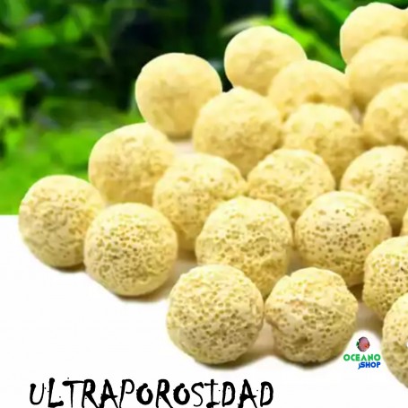 Esferas filtrantes ultraporosas para filtros