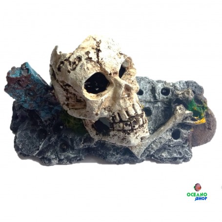 Figura calavera  acuario pecera