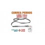 CORREA PERRO NYLON GRIS DE CALIDAD 2,5cm ANCHO 120cm LARGO L106 3390