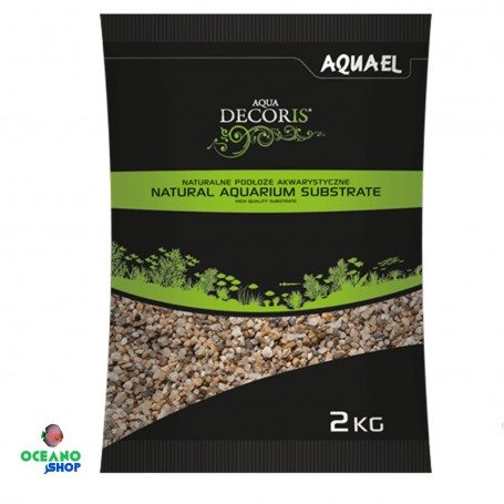 Grava Fina Natural para Acuarios 1.4-2Mm 2Kg aquael