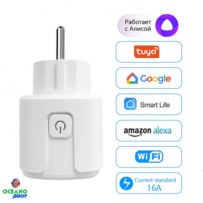Aoycocr - Enchufes inteligentes Alexa, mini interruptor de enchufe  inteligente Bluetooth, WIFI, funciona con Alexa Echo, Google Home, con