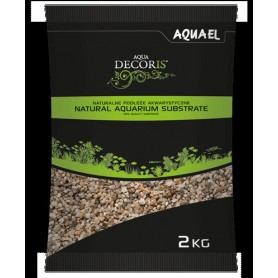 Aquael Grava gruesa Natural para Acuarios 5-10Mm 2Kg Aquael Grava Media Natural para Acuarios 3-5Mm 2Kg