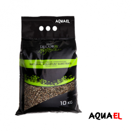 Aquael Grava Media Natural para Acuarios 3-5Mm 10Kg