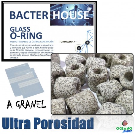 Glass O-ring  Bacterhouse  ceramica baterias material filtrante acuario filtro