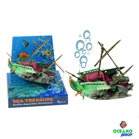 Barco hundido naufragio movimiento aire veny´s