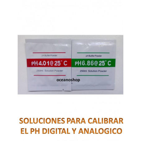 Solucion calibradora de ph 2 sobres