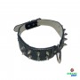 COLLAR PERRO PIEL PINCHOS AJUSTABLE DE CALIDAD CUELLO 45-53cm