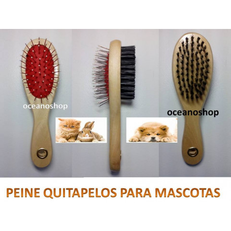 Cepillo doble quitapelos para mascotas