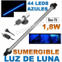 Luz de luna azul sumergible 40cm led t4 con 44 leds
