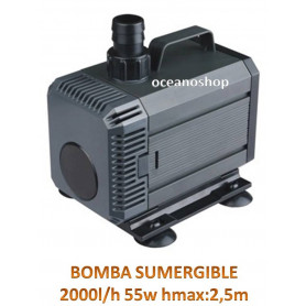 Bomba 2000l/h sumergible 55w Bomba 2000l/h sumergible 55w
