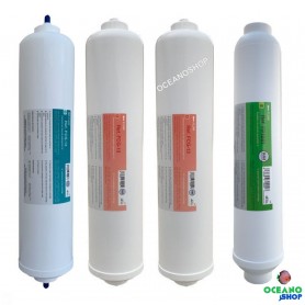Pack 3 filtros osmosis inversa conexión rápida + Post filtro Pack 3 filtros osmosis inversa conexión rápida + Post filtro