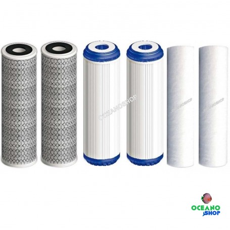 Juego 6 filtros osmosis inversa