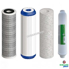 Juego 4 filtros osmosis inversa Juego 4 filtros osmosis inversa