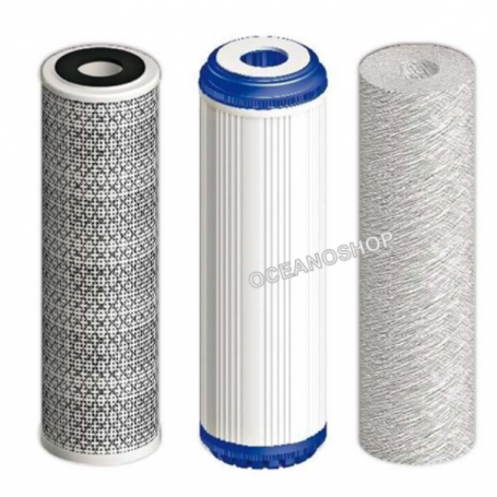 Juego 3 filtros osmosis inversa