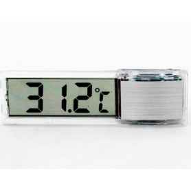 Termometro lcd autoadhesivo para acuario - color plata Termometro lcd autoadhesivo para acuario - color plata