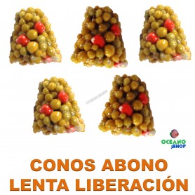 Cono abono lenta liberación 5 unidades Cono abono lenta liberación 5 unidades para acuario plantado plantas